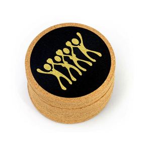 Posavasos de madera natural al por mayor con grabado láser, posavasos de nogal y bambú, logotipo personalizado, redondos, en blanco, para regalo. - Product Image 6