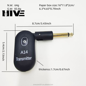 Guitar <strong>Wireless</strong> Transmission A14 <strong>Wireless</strong> <strong>Transmitter</strong> Electric Guitar Bass Audio Transceiver Mini Compact <strong>and</strong> Convenient - Product Image 2
