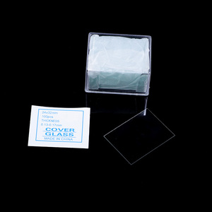 Jianjun Medical Cover Glass 24x50mm 100Pcs Thickness 0.13-0.17mm <b>Microscope</b> Slides Biological Lab Use - Product Image 4
