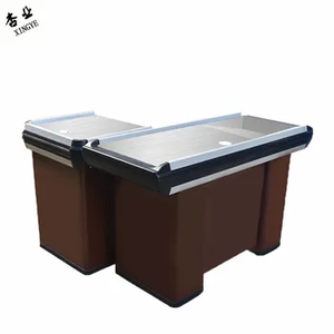 Por encargo rojo al por mayor tienda <span class=keywords><strong>de</strong></span> comestibles mesa <span class=keywords><strong>de</strong></span> cajero supermercado Mostrador <span class=keywords><strong>de</strong></span> pago con pantalla - Product Image 4