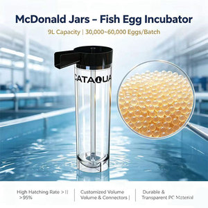 Systèmes d'aquaculture RAS à flux ascendant pour équipements d'écloserie de poissons, incubateur de type McDonald avec pot en acrylique haute transparence - Product Image 1