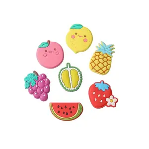 Brindes promocionais Lovely Designs Frutas personalizadas Soft PVC Borracha Silicone Refrigerador Ímãs