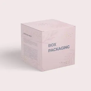 Factory Supplied Custom Reasonable Price 6 x 6 x 6 Cube Pink Cosmetics Packaging Box