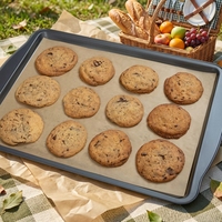Papier sulfurisé en silicone prédécoupé, antiadhésif, imperméable, résistant à la graisse, de qualité alimentaire, en pâte de bois naturelle, écologique, en feuilles plates