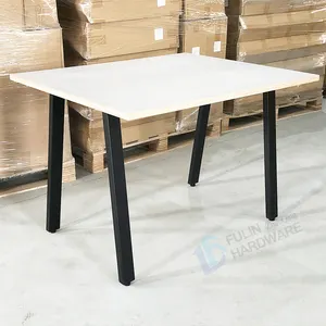 Offre Spéciale Usine Métal Simple Bureau Jambes Bureau Bureau Pieds De Table En Métal À Manger Durable Café Table Banc Jambes