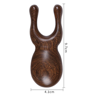 En bois écologique en forme de Y levage du visage grattage du nez bâton de Massage déclencheur de nez outil Guasha masseur méridien des yeux