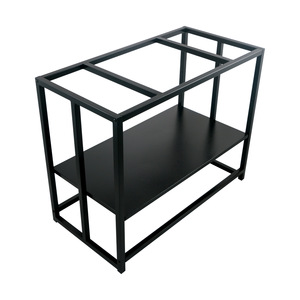 رف تخزين معدني ثقيل للأطباق والأوعية مع قاعدة حديدية - Product Image 2