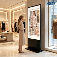 Pantalla LED HRAY de 55 Pulgadas, Resolución Opcional 1920x1080, 3840x2160, 60Hz, Ángulo de Visión Amplio de 178 Grados, Compatible con OEM y ODM
