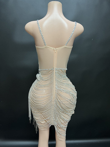 Fabricante de vestidos personalizados Nocance Novance, pedidos pequeños, suministros para fiestas con borlas, vestido elegante para mujer para graduación - Product Image 4