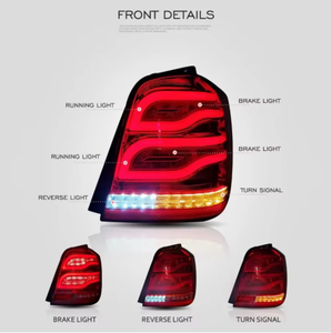 Feux arrière LED TYPY pour Toyota Highlander 2001-2007, ensemble de feux arrière de rechange avec feux de conduite, de freinage et de recul - Product Image 4