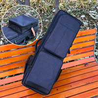 Sac à dos double imperméable en Oxford épaissi, capacité de 2 instruments à vent électroniques, étui de rangement pour flûte et clarinette