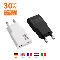 2025 OEM 30W GaN Chargeur rapide 20W EU Plug Chargeur Super rapide Gan Chargeur pour le chargement du téléphone