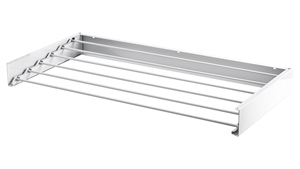 Banyo ve havlu kurutma duvara monte ve katlanabilir ayakta tip kurulum için siyah/beyaz ev geri çekilebilir raf - Product Image 2