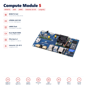 Carte Io HT Waveshare Raspberry Pi Compute Module 5 avec fonction PoE, pour toutes les variantes du CM5 - Product Image 6