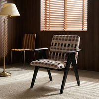 Fauteuil individuel en bois moderne de style nordique MULIGNA pour hôtel, restaurant, salon, chaise de salle à manger, chaise de détente K