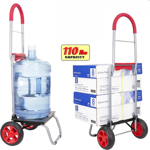 Carrito de Mano Desmontable al por Mayor, Carrito de Aluminio para Equipaje, Carrito de Compras Plegable con 2 Ruedas, Retráctil, OEM - Product Image 3