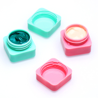 5g épais Chrome lâche Dip poudre ongles Pot de stockage petit carré en forme de pigment cosmétique pot vide
