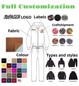 Felpa con Cappuccio da Uomo con Zip, Personalizzata con Strass, Effetto Consumato e Lavaggio Acido, Vestibilità Ampia, Stile Streetwear Pesante, Design con Diamanti - Product Image 6