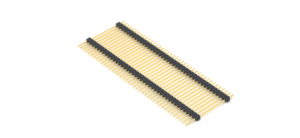 Conector de pin header de paso de 2.54mm, de una sola fila, recto, de plástico de dos capas, H5.0mm, 1*40P - Product Image 3