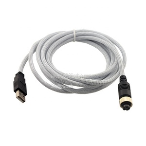 สายดาต้าไนลอนถักเปียปรับแต่งได้ GX12 GX16 5PIN การบินหญิงไปยัง USB ประเภทปลั๊กตัวผู้อุปกรณ์วิดีโอเกมสำหรับคอมพิวเตอร์ - Product Image 5