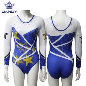 Tasarım kendi jimnastik Leotard toptan Dancewear kostümleri çocuklar Leotard kızlar