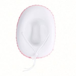 White Cowboy Hat With Pink Sequins Star Adjustable Neck-<b>String</b> Unisex Play Costume Accessories for Themed Party <b>Dress</b>-Up - Product Image 4