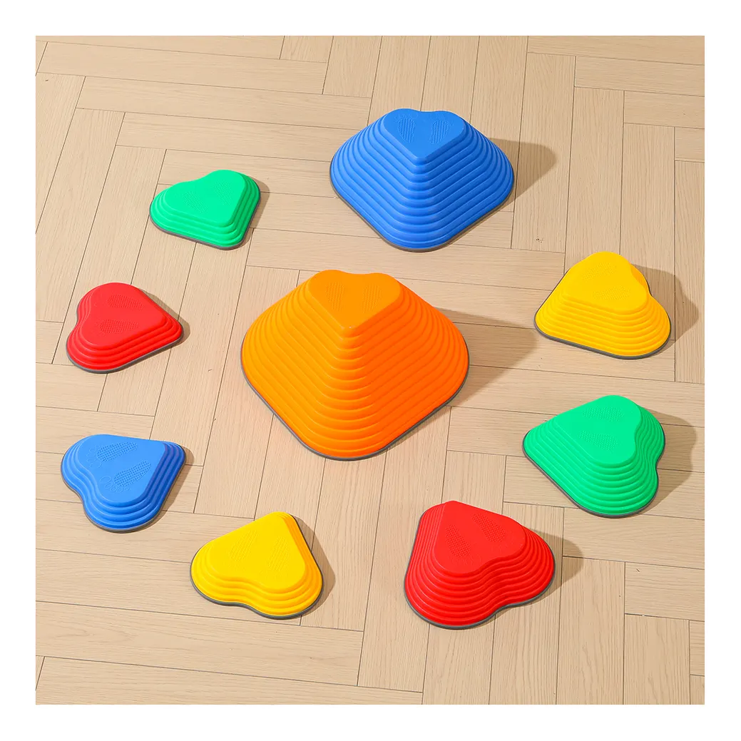 Stepping Stones for Toddlers 5 Pcs Non-Slip Jumping Balance Rocks Toys for Kids Outdoor Indoor Play Toys Sensory Steps Stones