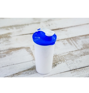 Spillproof PP Plastic <b>Cup</b> with Lid <b>Reusable</b> Flip Top Gym Sports Water Bottle Colorful Office Travel Tumbler - Product Image 1