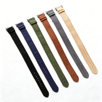 Bracelet de montre en nylon CHARM en gros, 20 mm 22 mm, en toile de voile, avec fermoir, noir, kaki, vert, bracelet en tissu