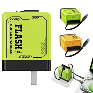 <span class=keywords><strong>Chargeur</strong></span> GaN PD 120W <span class=keywords><strong>pour</strong></span> appareils <span class=keywords><strong>Apple</strong></span> avec câble rétractable Type-C et tête de charge rapide - Product Image 1