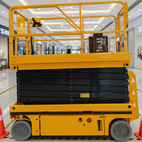 Plateforme élévatrice à ciseaux électrique autopropulsée pour espaces étroits, fabriquée en Chine, certifiée CE, hauteur 10m