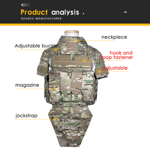 เสื้อกั๊กยุทธวิธีแบบปลดเร็ว MOLLE ลายพรางป้องกันเต็มรูปแบบสำหรับกิจกรรมกลางแจ้ง (ผ้าไนลอน 1000D) - Product Image 4