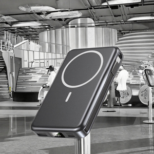 Từ Tính 10000MAh Xách Tay Pin Sạc 5-Trong-1 Được Xây Dựng Trong Cáp Nhanh Chóng Sạc Có Thể Gập Lại Không Dây Đứng Type-C 20W Công Suất Đầu Ra - Product Image 5