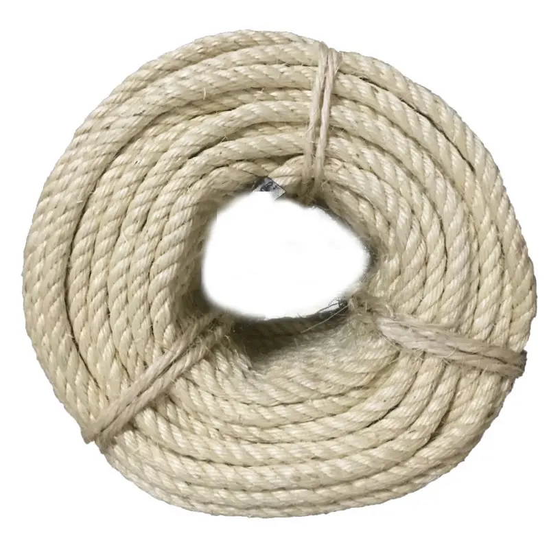 100% fibra sisal para corda de sisal/corda de cânhamo/corda manila