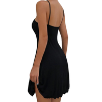 Nouvelle Arrivée Robe de Nuit Sexy en Modal pour Femme, Très Extensible, Douce, Unie, en Bambou, Vêtement de Nuit Uni ou Imprimé, Été Hiver