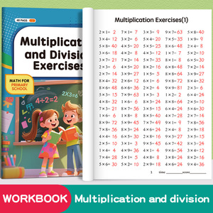 สมุดแบบฝึกหัดการคูณและการหารสำหรับนักเรียนชั้น<span class=keywords><strong>ป</strong></span>ระถมศึกษาปีที่ <span class=keywords><strong>2</strong></span> แบบฝึกหัดคณิตศาสตร์เบื้องต้น การคูณและการ<span class=keywords><strong>หาร</strong></span> ฉบับกระดาษ A4 รุ่นของขวัญ - Product Image 1