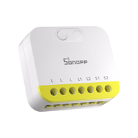 SONOFF MINI-ZB2GS-L Protokol Zigbee Tidak Memerlukan Kabel Netral MINI DUO-L Saklar Pintar Zigbee 2-Kanal Kontrol Saluran Ganda Dengan ZB