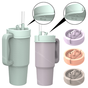 Tapas de Repuesto para Vasos Térmicos, de Silicona de Grado Alimenticio, Antiderrames, para Vasos de Viaje, Venta Caliente en TikTok - Product Image 2