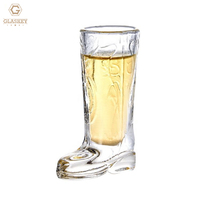Verre à shot personnalisé en forme de botte de cowboy 1oz – Verres à tequila à base épaisse pour divertissement et boisson