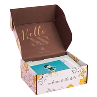 Kit de médias biodégradables, boîte pour influenceurs PR, boîte d'expédition en carton ondulé, boîte d'abonnement premium, emballage pour jouets