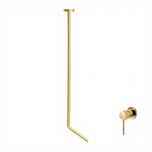 Robinet de lavabo monocommande en laiton à poser sur le comptoir avec cartouche céramique, bec cascade moderne, pour salle de bain - Product Image 3