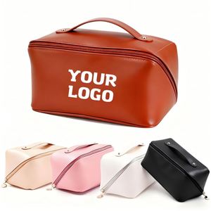 Sac de rangement pour maquillage XDH7122, en cuir PU, imperméable, sac de voyage pour cosmétiques pour femmes - Product Image 1