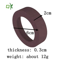 OKSILICONE 6cm manchon de bouteille en Silicone résistant à la chaleur manchon de tasse à café antidérapant porte-gobelet en verre couvercle de bouteille