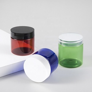 Recipientes de botellas de plástico para alimentos de 16oz, tarro PET transparente con tapa - Product Image 1