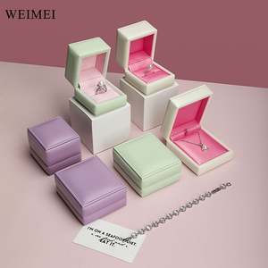 WEIMEI Leather Jewelry <b>Box</b> Gift Packaging Bracelet Necklace Earring Ring - Product Image 6