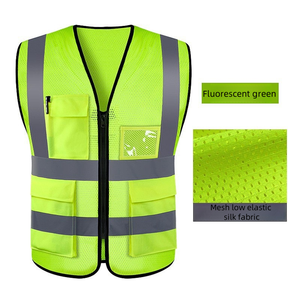 Chaleco <span class=keywords><strong>de</strong></span> Seguridad Reflectante <span class=keywords><strong>de</strong></span> <span class=keywords><strong>Alta</strong></span> <span class=keywords><strong>Visibilidad</strong></span> Personalizable para Trabajadores <span class=keywords><strong>de</strong></span> Construcción Vial y Saneamiento, <span class=keywords><strong>Ropa</strong></span> <span class=keywords><strong>de</strong></span> <span class=keywords><strong>Protección</strong></span> para Motociclistas - Product Image 4