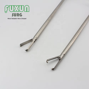 Fórceps de agarre grandes de litotomía reutilizables de 10mm, instrumentos endoscópicos quirúrgicos médicos, juego de laparoscopia laparoscópica, acero Manual - Product Image 2