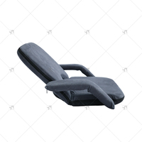 Chaise de sol pliable d'intérieur/extérieur avec dossier réglable sans pieds pour le jeu, la lecture et la télévision au sol