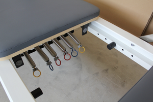 เครื่องออกกำลังกายพิลาทิสแบบฮาล์ฟทาวเวอร์ รุ่นปรับแต่งได้ ผลิตจากไม้เมเปิลคุณภาพสูง ทนทาน พร้อมคุณสมบัติปรับระดับได้ เหมาะสำหรับใช้ในฟิตเนสเชิงพาณิชย์ - Product Image 2