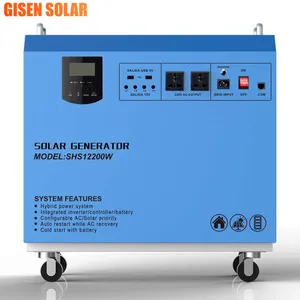 Pasar Malam Lapangan Berkemah Menggunakan Inverter Gelombang Sinus Surya untuk Generator Surya